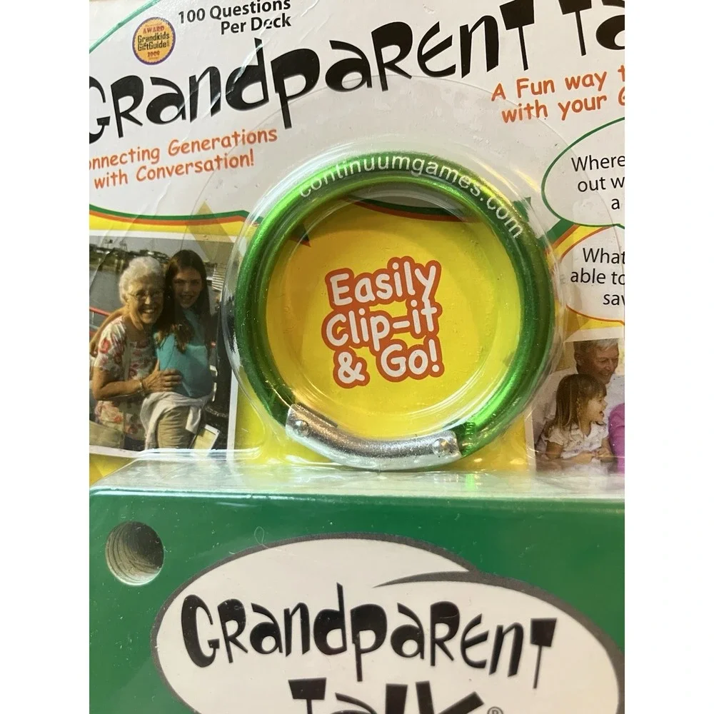 Continuum Games Grandparent Talk Award Winning 100 Conversation Questions New‎